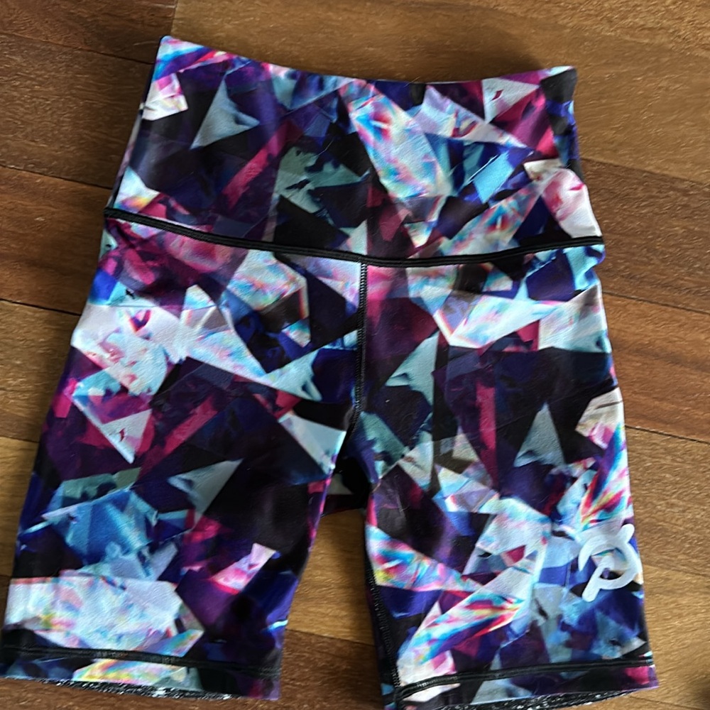 Peloton multicolored bike shorts